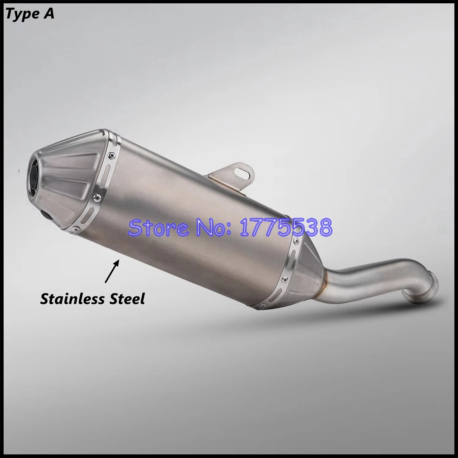 For KTM 790 Adventure/R/Rally 2019-2026 Motorcycle Exhaust Slip-on Mid Link Pipe Escape Moto Muffler Can Pot