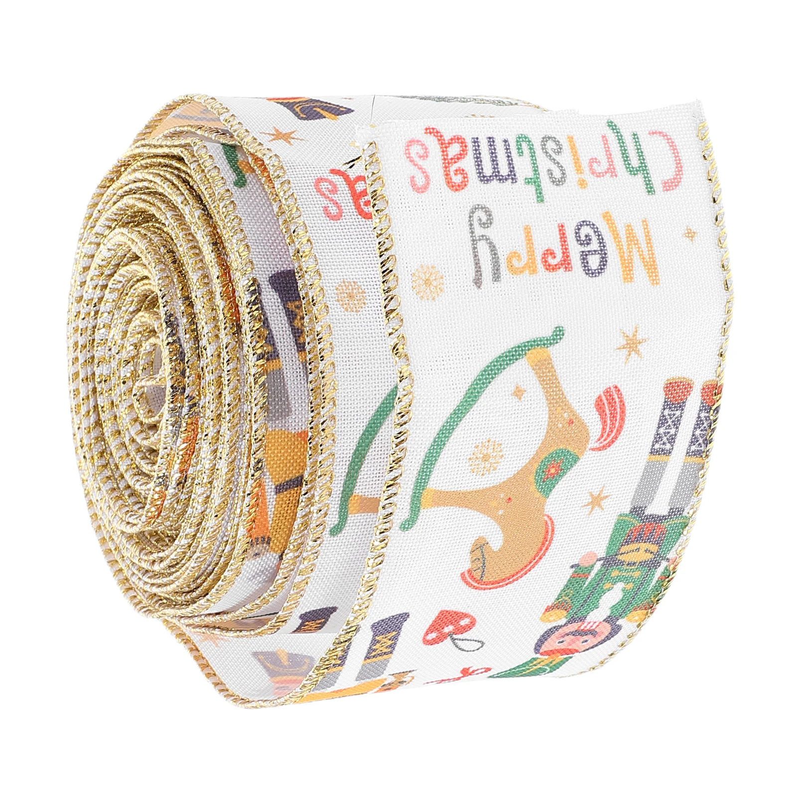 

Christmas Ribbon Nutcracker Decor Holiday Garland Festive Ribbon Christmas Tree naments Party Decorations DIY Bows