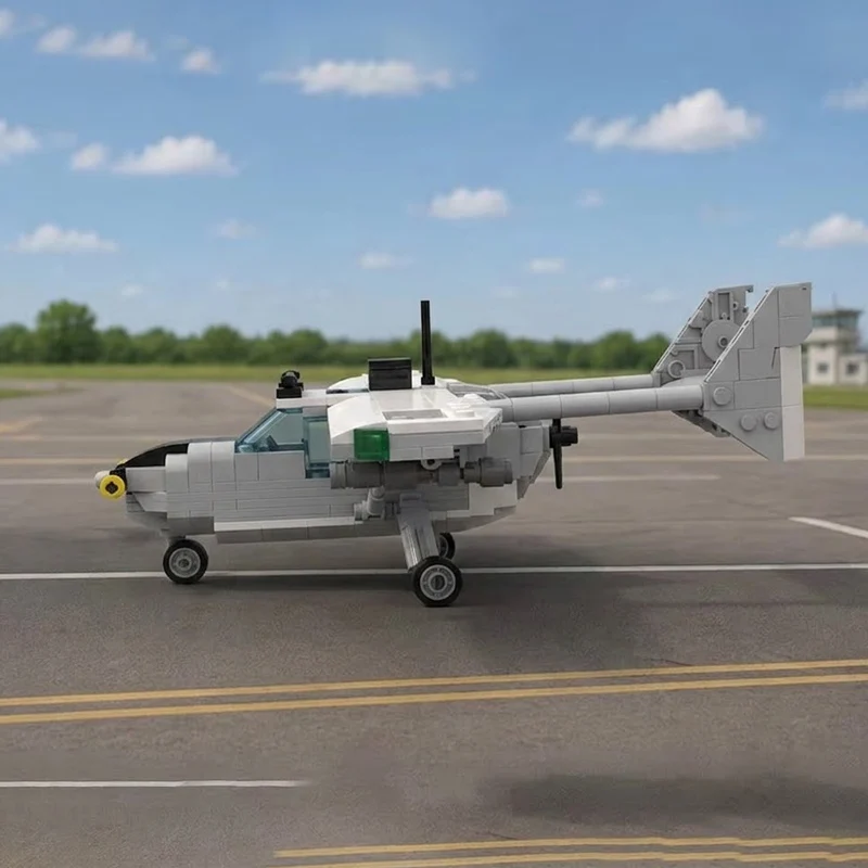 

qwert O-2A Observation Aircraft Model MOC Building Bricks War Equipment Modular Technology Gifts Holiday Assemble Children Toys