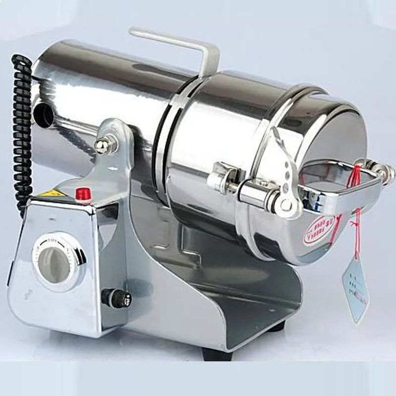 Chinese Medicine Grinding Machine 2300W Household Food Grinder Stainless Steel Medicinal Material Crusher