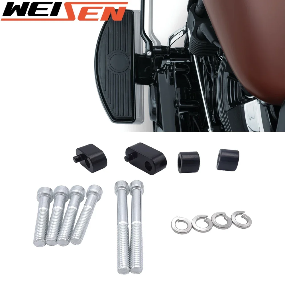 

For Harley 2009-2024 FLHT FLHR FLTR FLHX And 2009-2013 FL Trikes Motorcycle 3/4 Inches Footpeg Extension Kit With Bolts