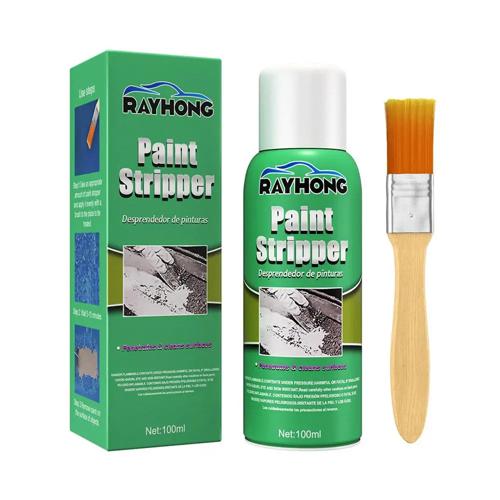 Paint Remover Streaky Cleaning Paint Stripping Apply Car Care Products Strong Cleaning Metal Surface Stripping Paint Remover