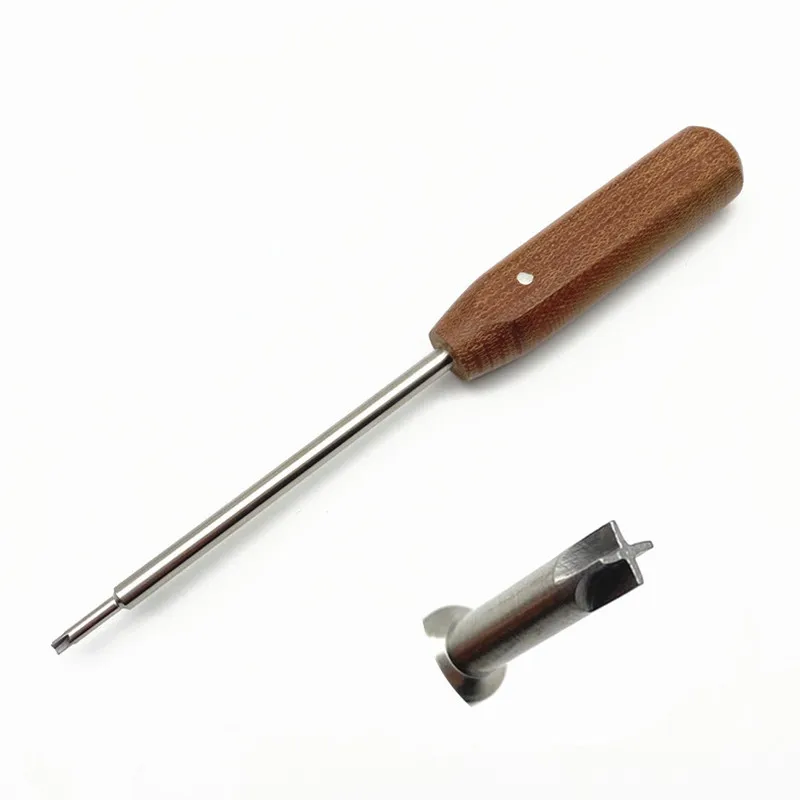 1PCS Bone Screwdriver Bone Screw Driver Wood Handle Screw Extractor tool Veterinary Orthopedics Instruments