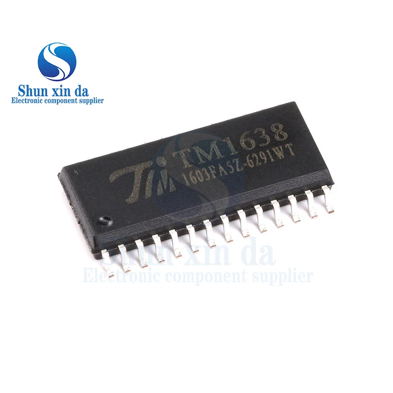 10PCS TM1638 SOP-28 SMD With Keyboard Scanning Interface LED Display Driver Control IC