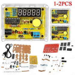 1Hz-50MHz Crystal Oscillator Frequency Counter Tester 5 Digits Display Frequency Meter with Shell Case DIY Kits