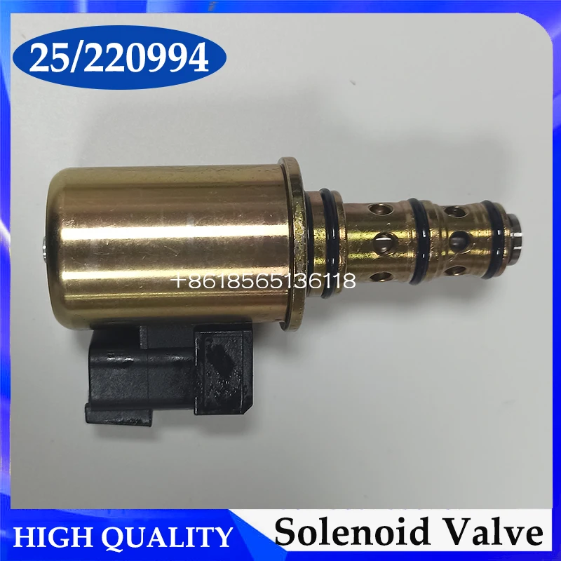 25/220994 12V Rotary Hydraulic Shut Off Solenoid Valve For Excavator 3CX 4CX Hydraulic Solenoid 25220994 25-220994