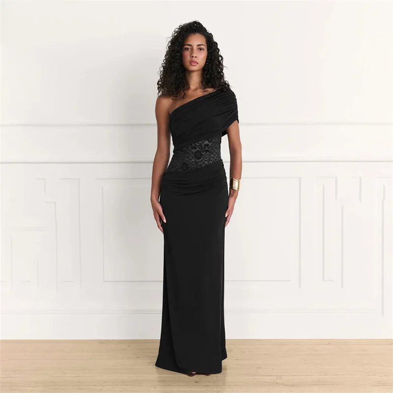 

Sequins Glitter See Through Evening Dress V-Back Boat Neck Spaghetti Strap Prom Skirt Fishing Net Tight Above-Knee Length Robes