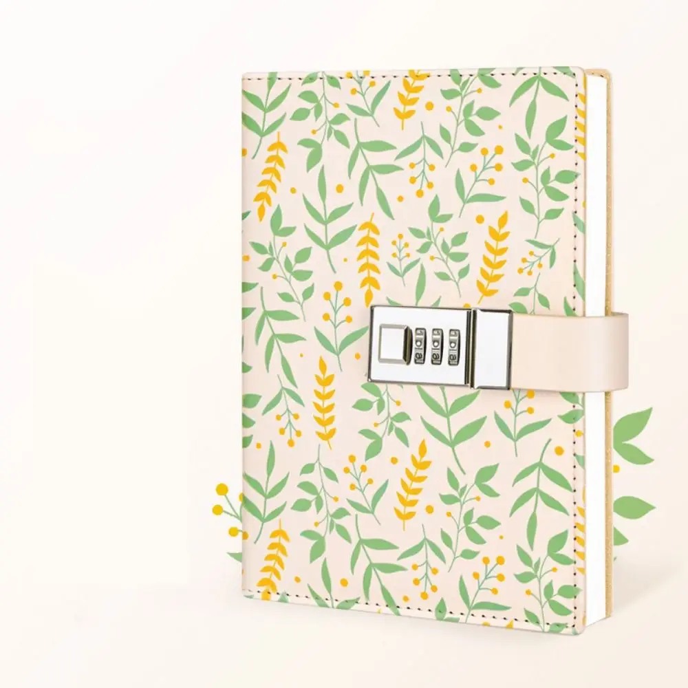 Fashion 224 Pages B6 Notebook Thickened Printed Pattern Diary Book PU Leather Waterproof Student Notepad Office School Supplies