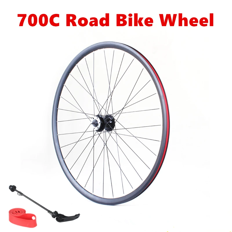 

Road Bike Wheel 700C Disc Brake Wheelset 700x28C Multi-speed Quick Release Cassette Flywheel 7/8/9/10/11 Speeds