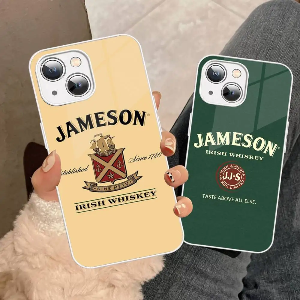 Jameson Logo Tempered Glass For Iphone 14 13 12 11 Pro Mini XS MAX 14Plus X XS XR Cover