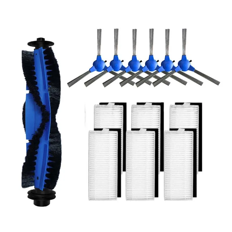 Vacuum Cleaner Main Roller Side Brush Hepa Filter for Polaris PVCR 1026 Robot Vacuum Cleaner Parts Dust Box Filters Replacement