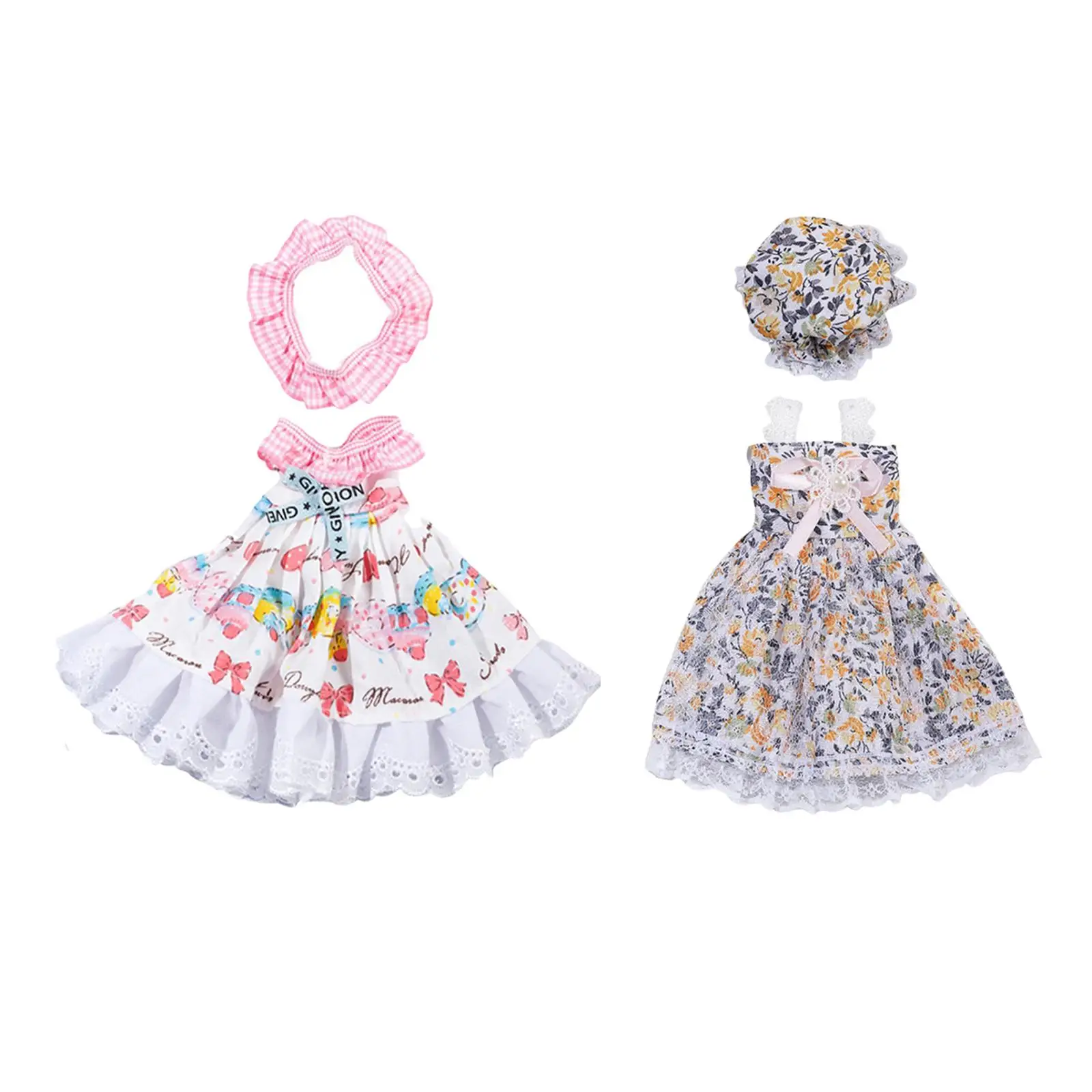 30cm Fashion Doll Clothes Dress Set Doll Changing Clothes Carefully Sewing Handmade Costume for 1/6 Girl Doll Toys