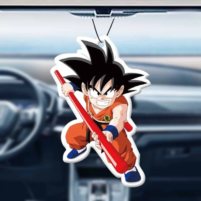 Fragancia de Dragon Ball Son Goku para coche, fragancia de Anime, luz duradera, decoración Interior de coche, colgante, decoración del hogar, regalos de dormitorio