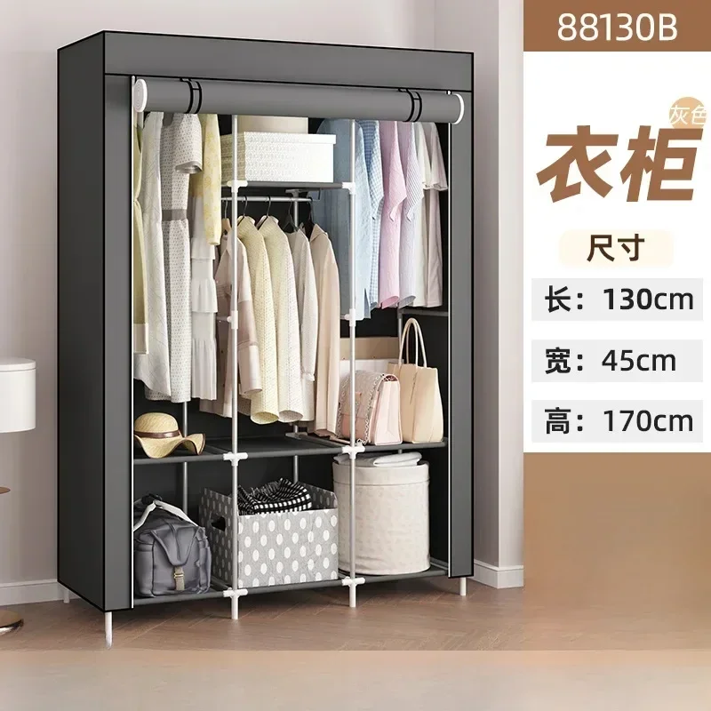 practicalHigh-quality New Simple Wardrobe Non-Woven Fabric Storage Clothes Multi-Layer Dustproof Wholesale Foreign Trade