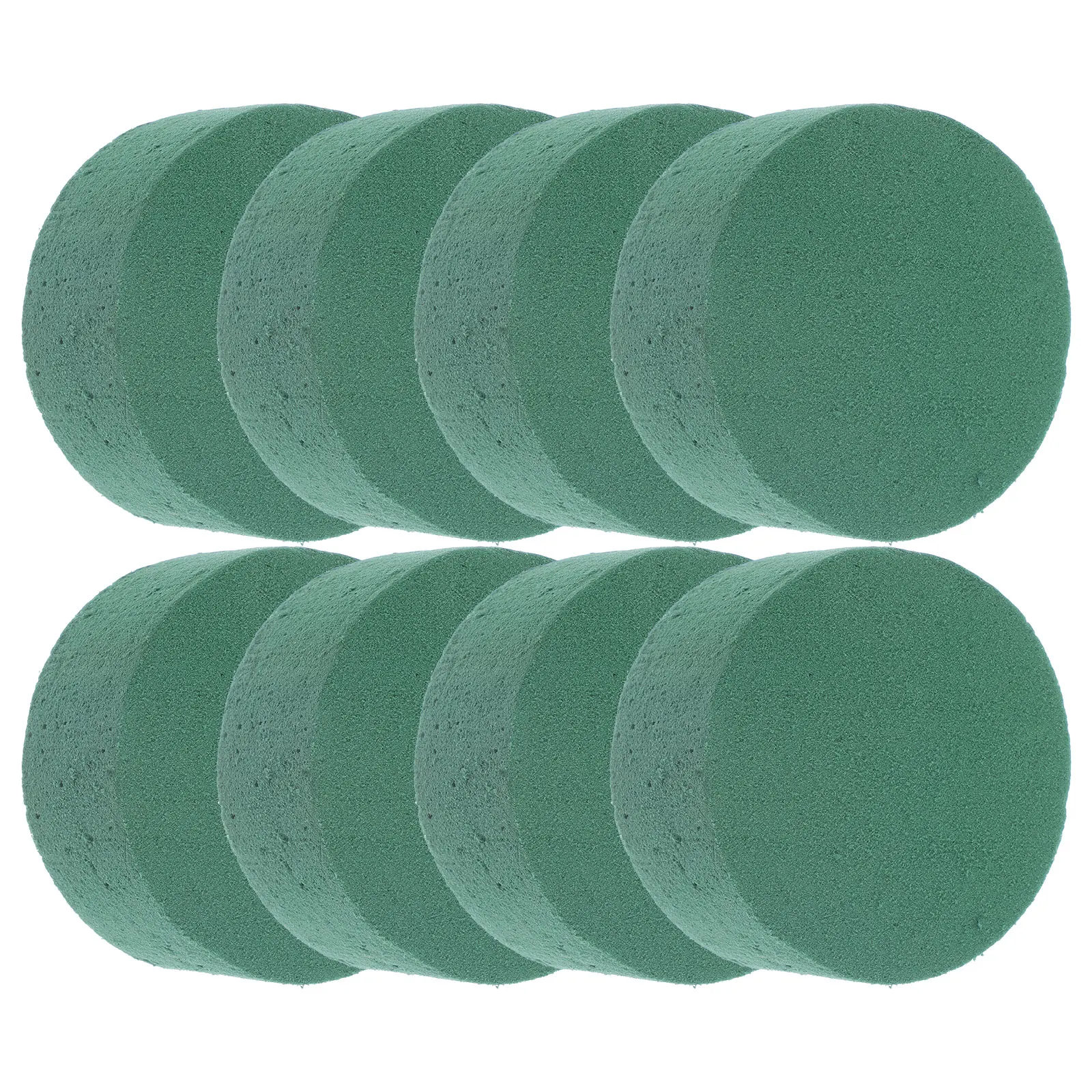 

8pcs Cylindrical Flower Arrangement Mud 4cm Green Floral Foams Supplies Wedding Birthday Decor Round Bases Tools Dry Bricks