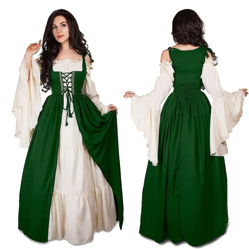 Halloween Vintage Princ Queen Kostüm Mittelalter Bühnenaufführung Damen Faion Traditionelles chinesisches Opern-Outfit