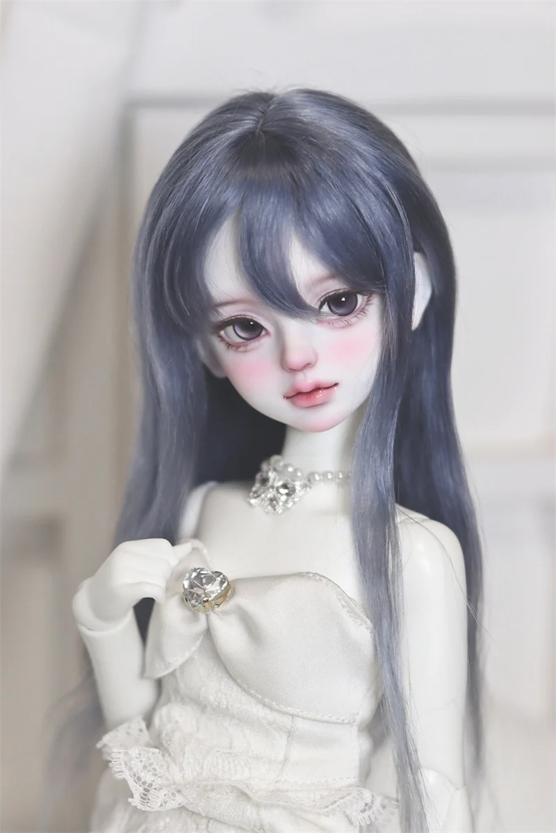 

Кукла BJD, милый парик, игрушка для девочек, 1/3 1/4 1/6, длинный прямой мягкий мохеровый детский цветной фиолетовый, синий, элегантный, милые аксессуары для кукол с датой