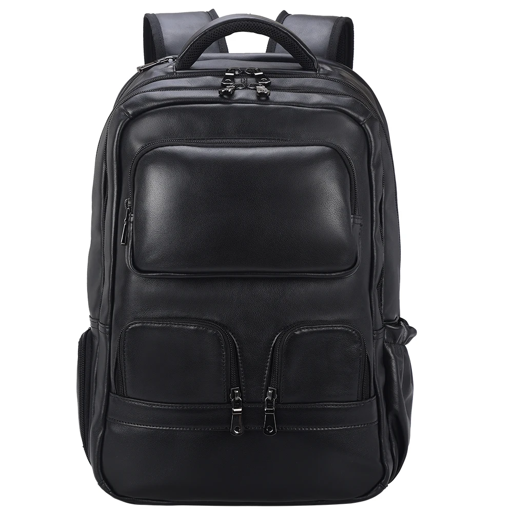 2023 New Arrival Laptop Computer Large Capacity Napa Cow Bag Men Custom Back Back Genuine Leather Traveling Backpack Bag