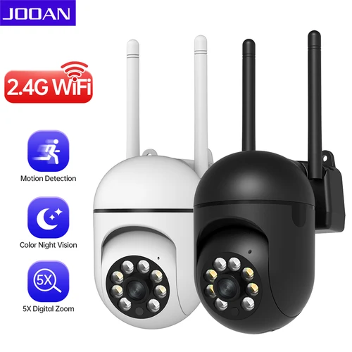 JOOAN-cámara IP PTZ de 2MP para hogar inteligente, cámara de seguridad con seguimiento automático nocturno, WiFi, Audio bidireccional, cámara de videovigilancia CCTV