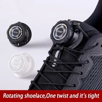 easy installation Automatic Shoelaces Without ties Black white Swivel Buckle Laces Thick Rope Sneakers Shoelace Shoe Accessories