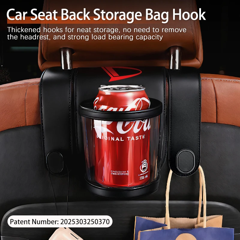 Soporte doble para almacenamiento en el coche, para el respaldo del asiento, para DAIHATSU Sirion Feroza Trevis Taft Terios 2 Cuore Storia Rocky Harga Ayla