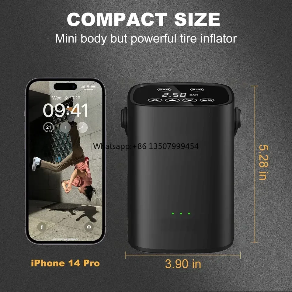 GA01 with Portable Wireless  Pump Tire Rechargeable Digital Automatic Rechargeable Digital Automatic Car Tire Inflator Pump