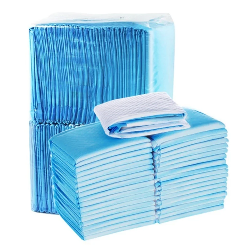 

50 шт. впитывающих пеленок для животных, непромокаемые, дышащие, быстро впитывающие, утолщенные, для дрессировки собак и кошек, для использования в автомобиле и дома, размер M, 45x60 см