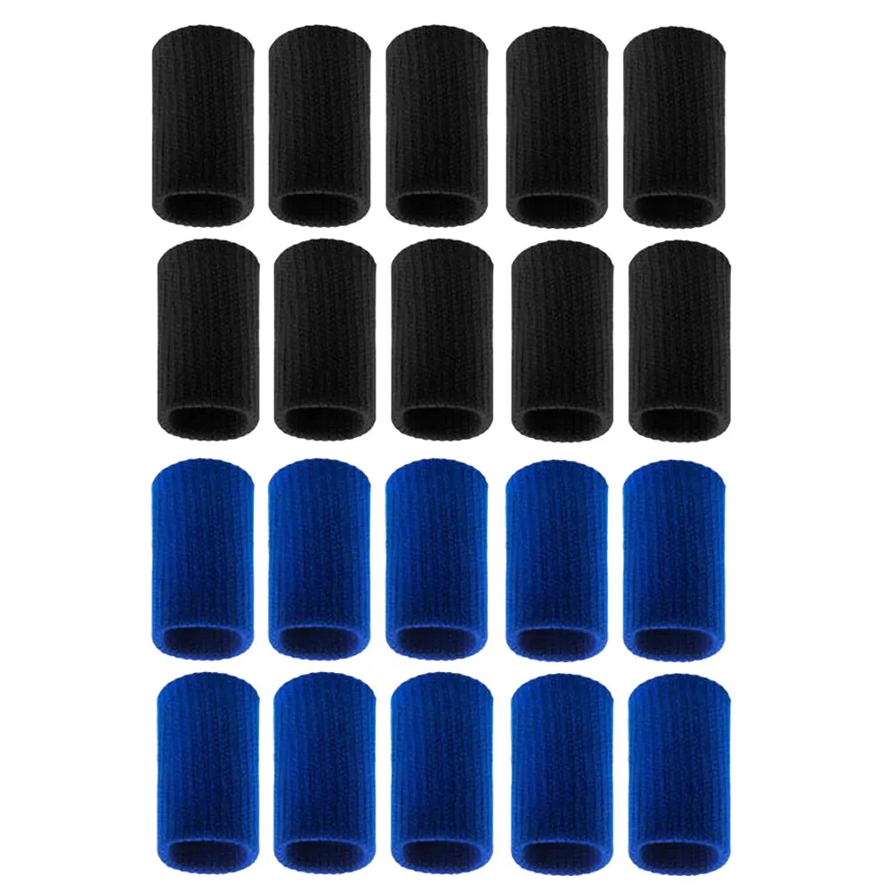 

20Pcs Finger Protection Sleeves Elastic Nylon Breathable Compression Braces for Sports Injury Pain Relief Basketball Volleyball