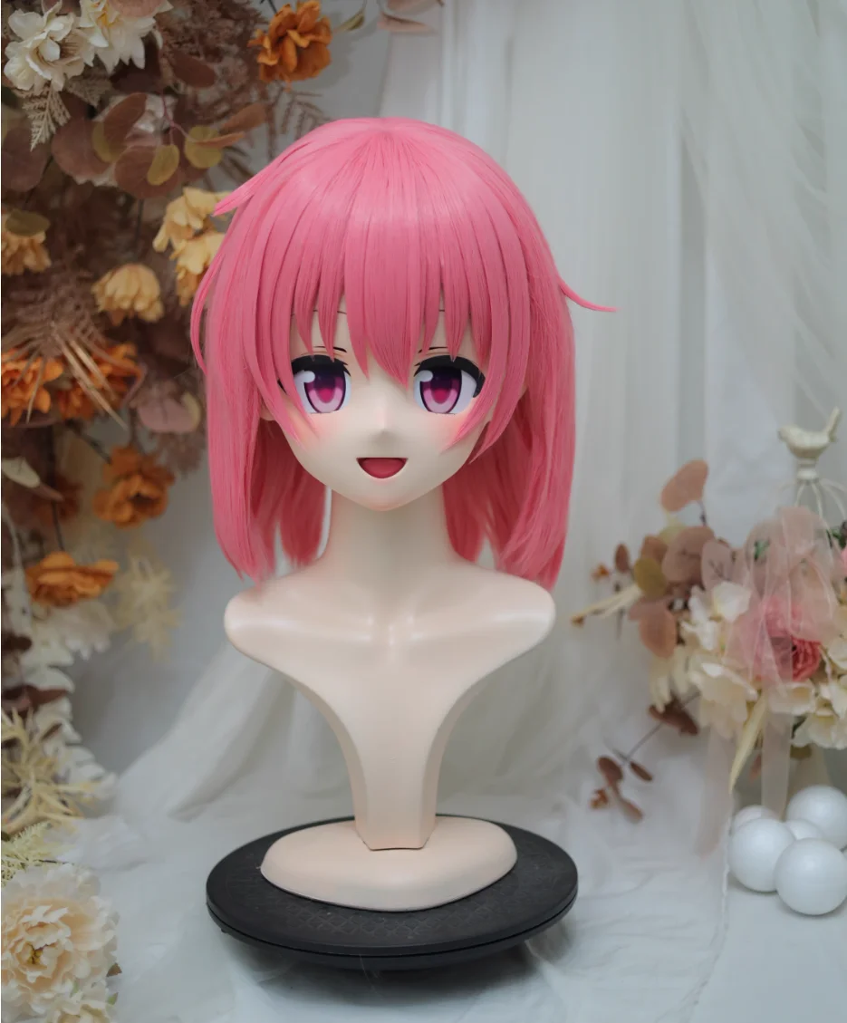 

(NFD36--46)Customize Full Head With Lock Pretty Female/Girl Japanese Animego Character Kig Cosplay Kigurumi Mask Crossdress Doll