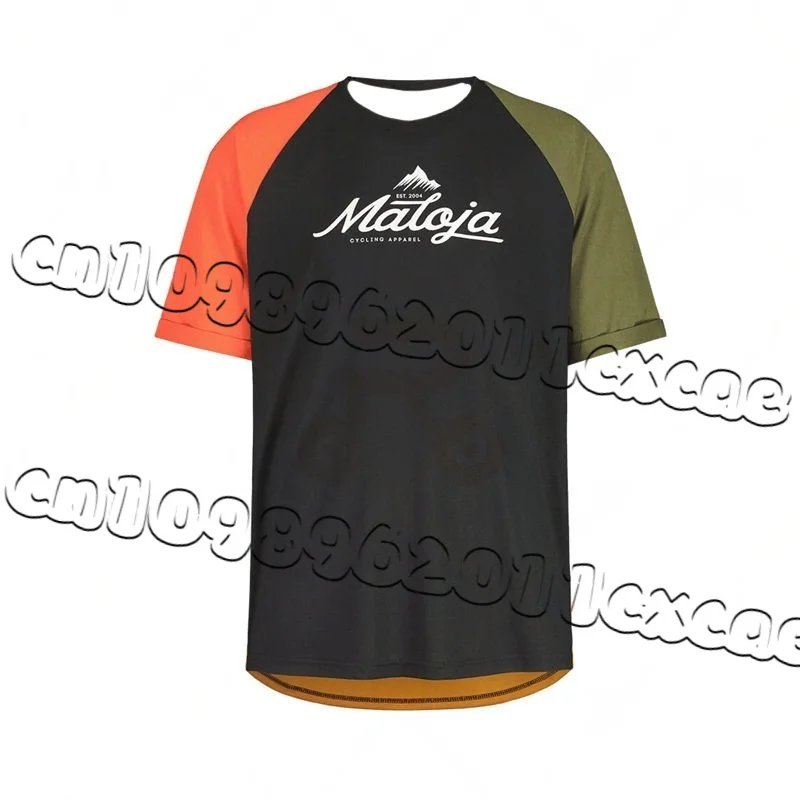

Maloja-Motocross Jersey Men and Boy MTB 3D Dry Quickly T-shirt Downhill Jersey Enduro Cycling Mountain Santa DH Motorcycle