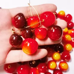 Cute Small Fresh Sweet Lovely Cherries Earrings Pendant Fruit Earrings Red Cherry Earrings Charm Jewelry Gifts Wholesale