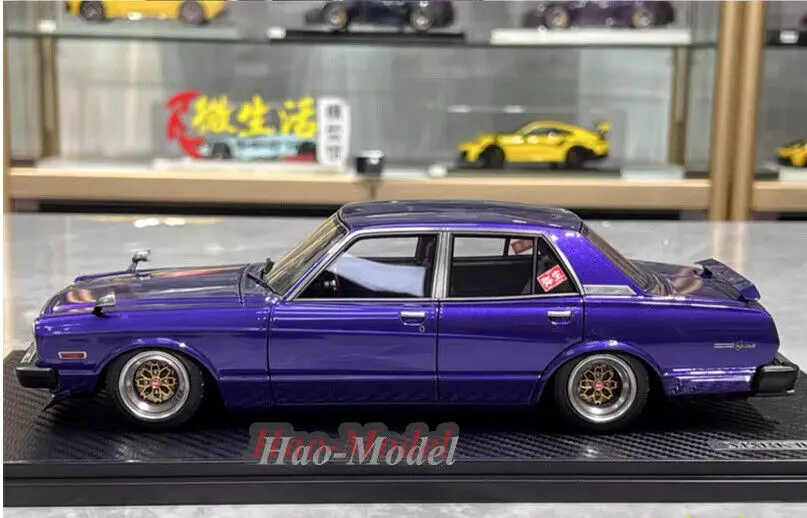 Modèle de voiture en résine moulé sous pression pour garçons, IG 1/18, Toyota MarkⅡ, berline Grande MX41, jouets de simulation, cadeaux d'anniversaire, collection d'affichage de passe-temps