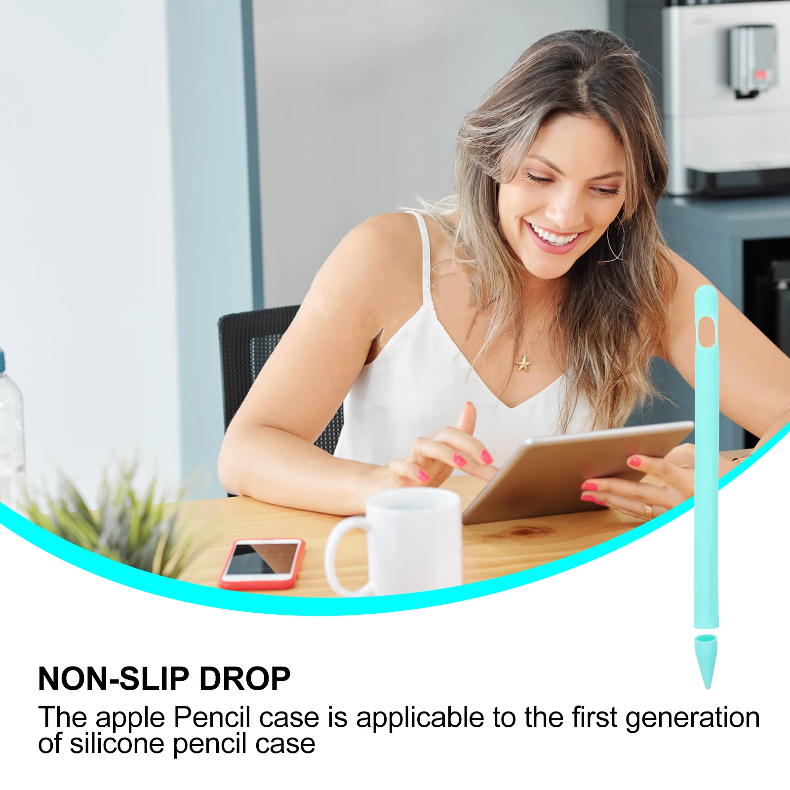 เคสป้องกันปากกาสไตลัสสำหรับดินสอรุ่นที่ 1 ดีไซน์น่ารัก จับถนัดมือ ไม่ส่งผลกระทบต่อการชาร์จ ฝาครอบปากกาสไตลัส