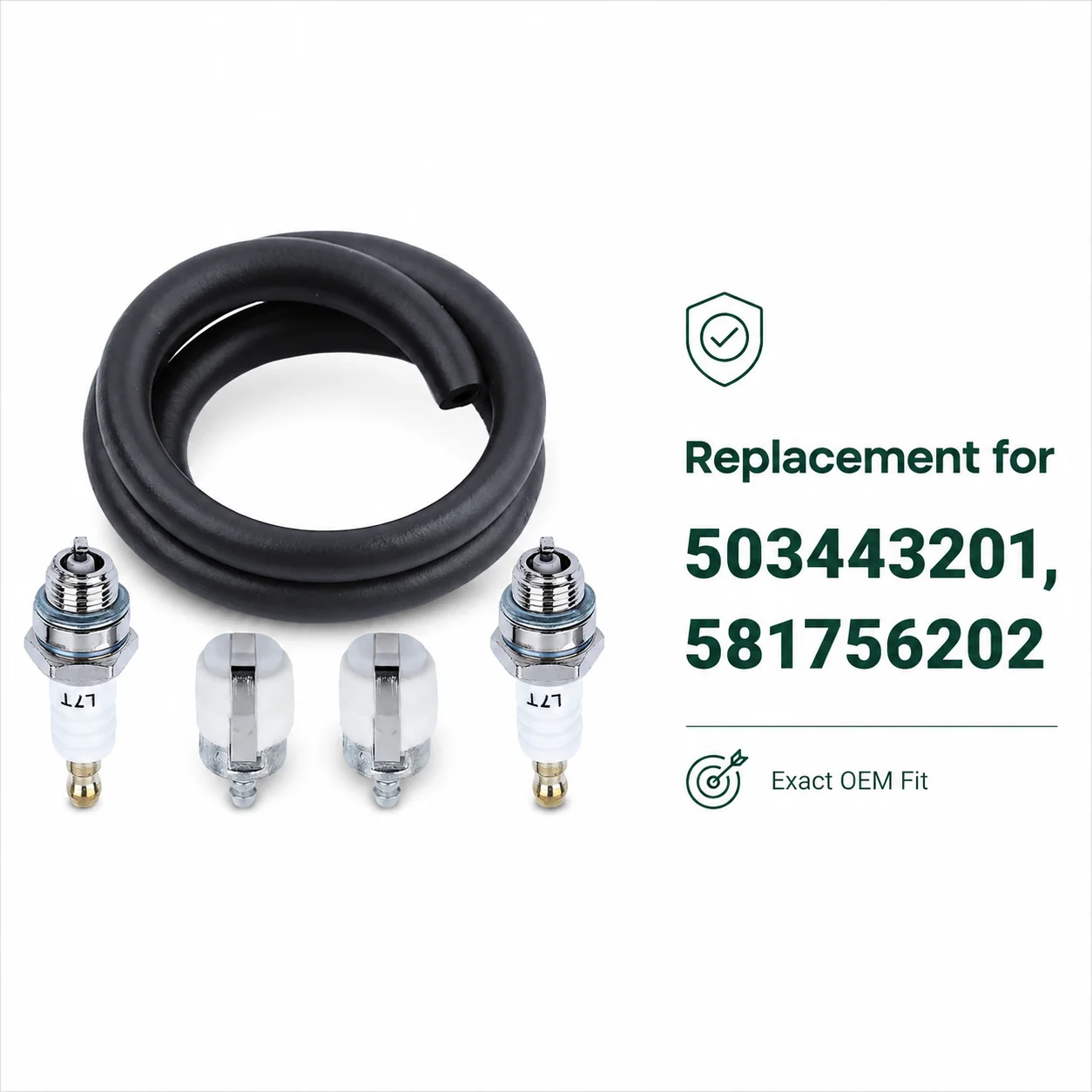 Fuel Line Filter Spark Plug Kit For Husqvarna 340 345 350 351 353 346XP 357XP 359 365 OEM 503443201 581756202 Chainsaw Saw Parts