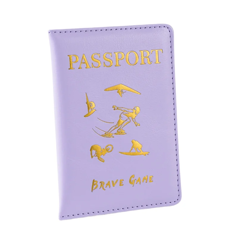 2025 Extreme Challenge PU Passport Cover Plane Ticket Holder Passport Holder Travel Wallet Id Card Holder Travel Accessories