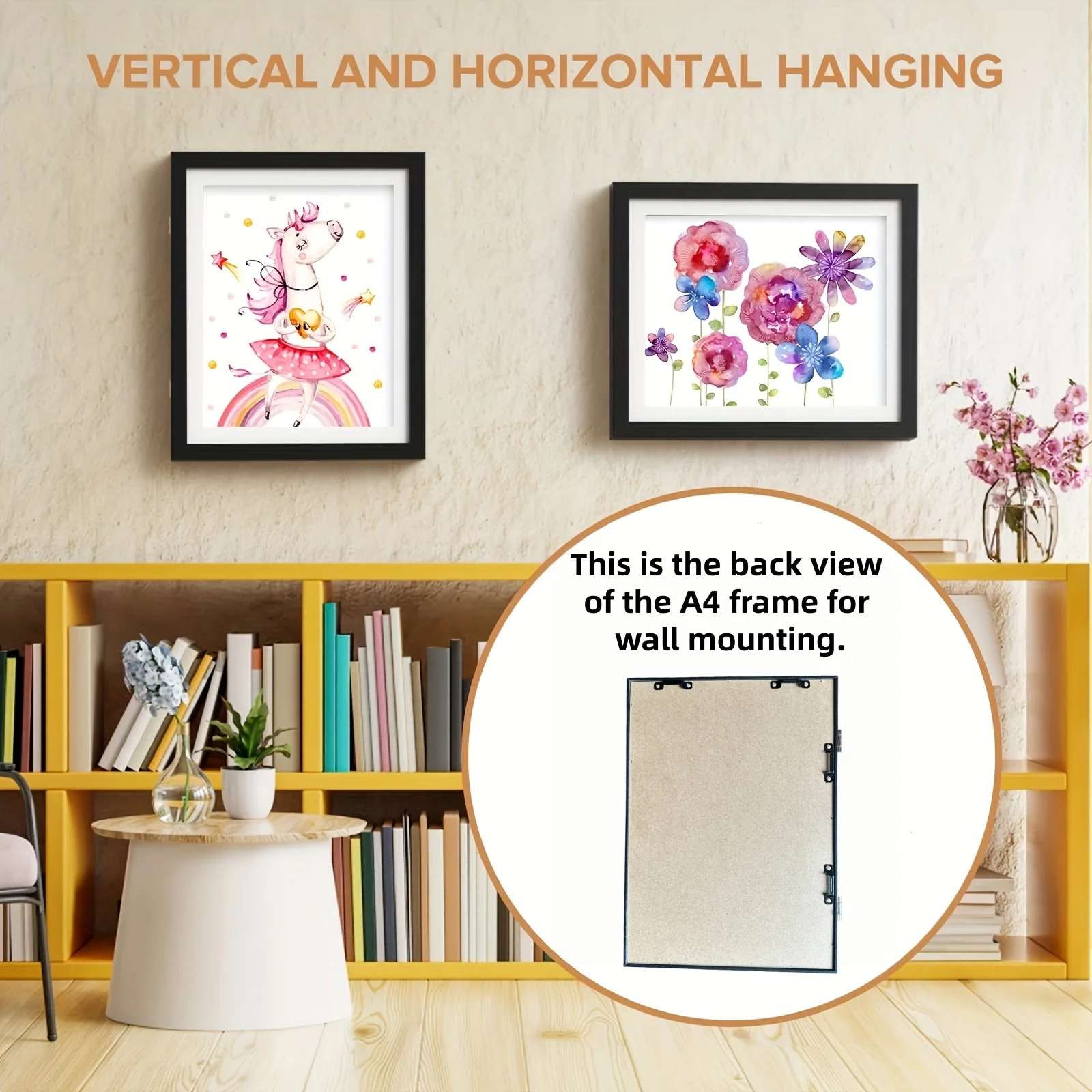 Kids Artwork Storage Frame Magnetic Front-Opening Photo Frame for Children's Drawings Poster Photo Drawing Paintings Pictures