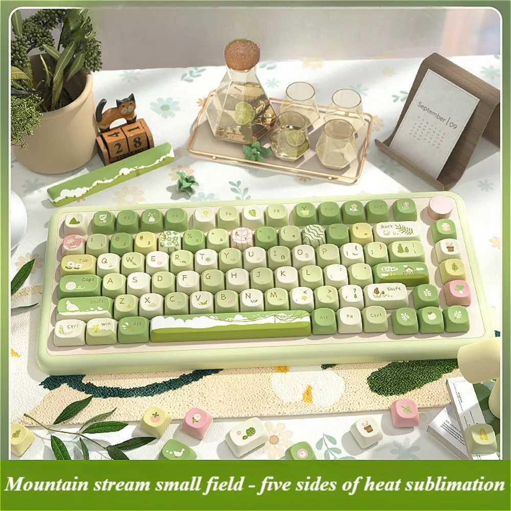 Mountain Jian Ono, Keycap MCA PBT Sublimation Technology Keycap Set Suitable for HI75 61 84 96 98 99 104 F87 and other keyboards