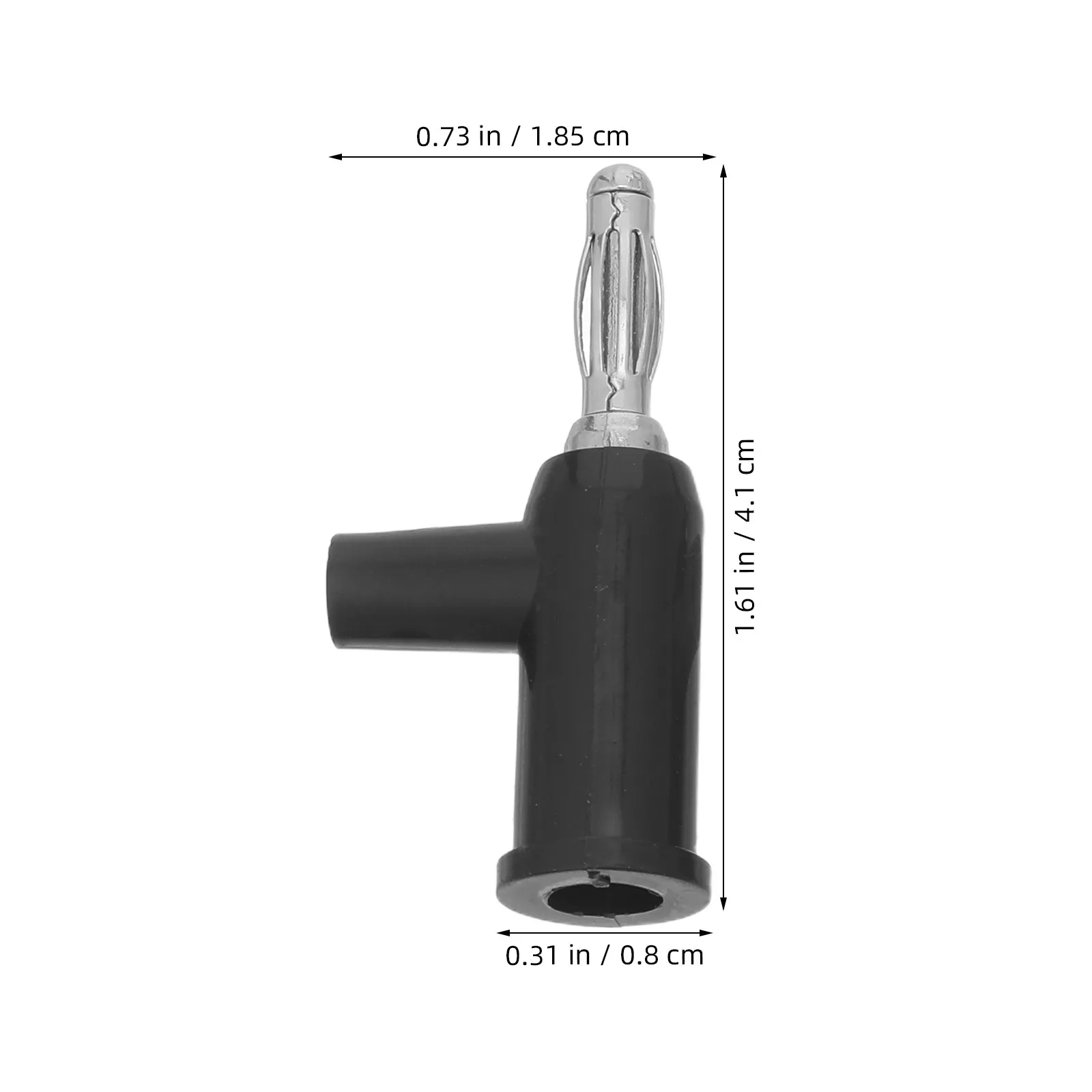 20Pcs Banana Plug Connector 4Mm Gun-Style Side Entry Solderless Quick Connect for Electrical Test Lab Experiments DIY