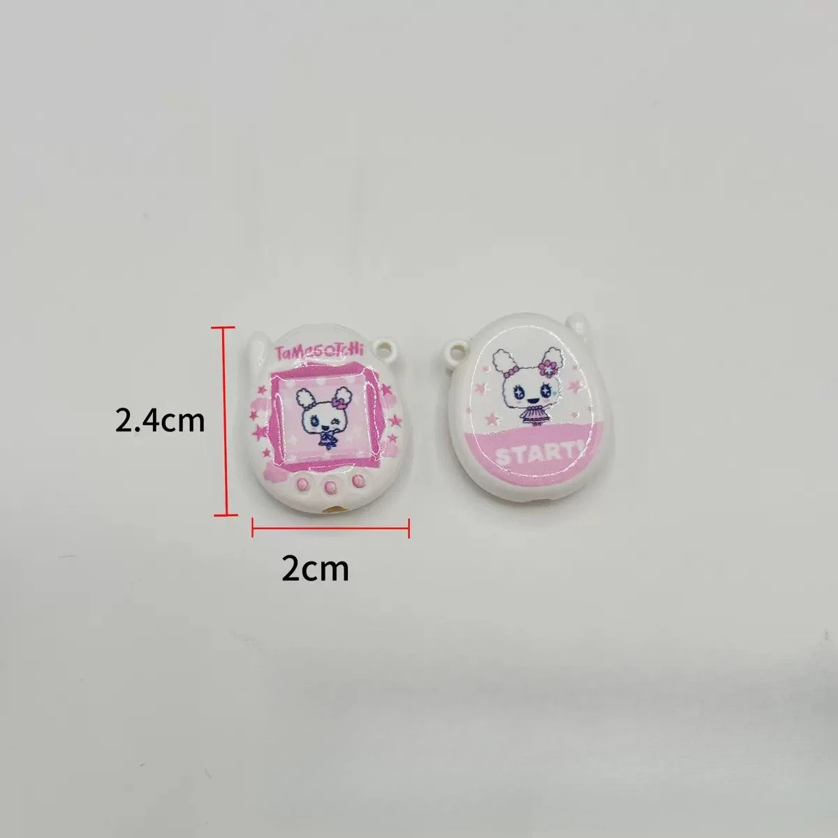 1/3/6pcs Tamagotchi Bead Accessories Acrylic Cartoon Small Arcade Machine Bead DIY Keychain Jewelry Material Fun Decoration view 6