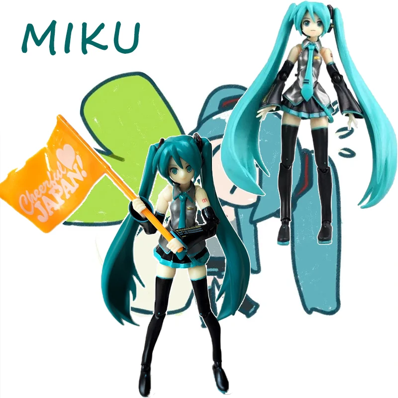 14CM Hatsune Miku Figma Artikulierte Actionfigur Modellbausatz Desktop-Ornament Dekoration Sammlerstück Anime-Fan Überraschungsgeschenk