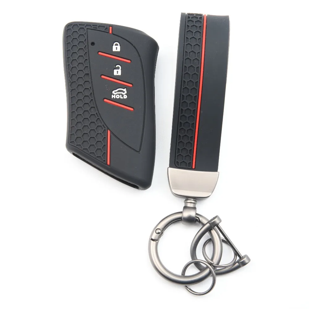 3 Buttons Key Remote Car Key Fob Case Suitable for Lexus ES350 LC500 LC500h LS500 LS500h GX460 LS500 UX250h 2018-2020