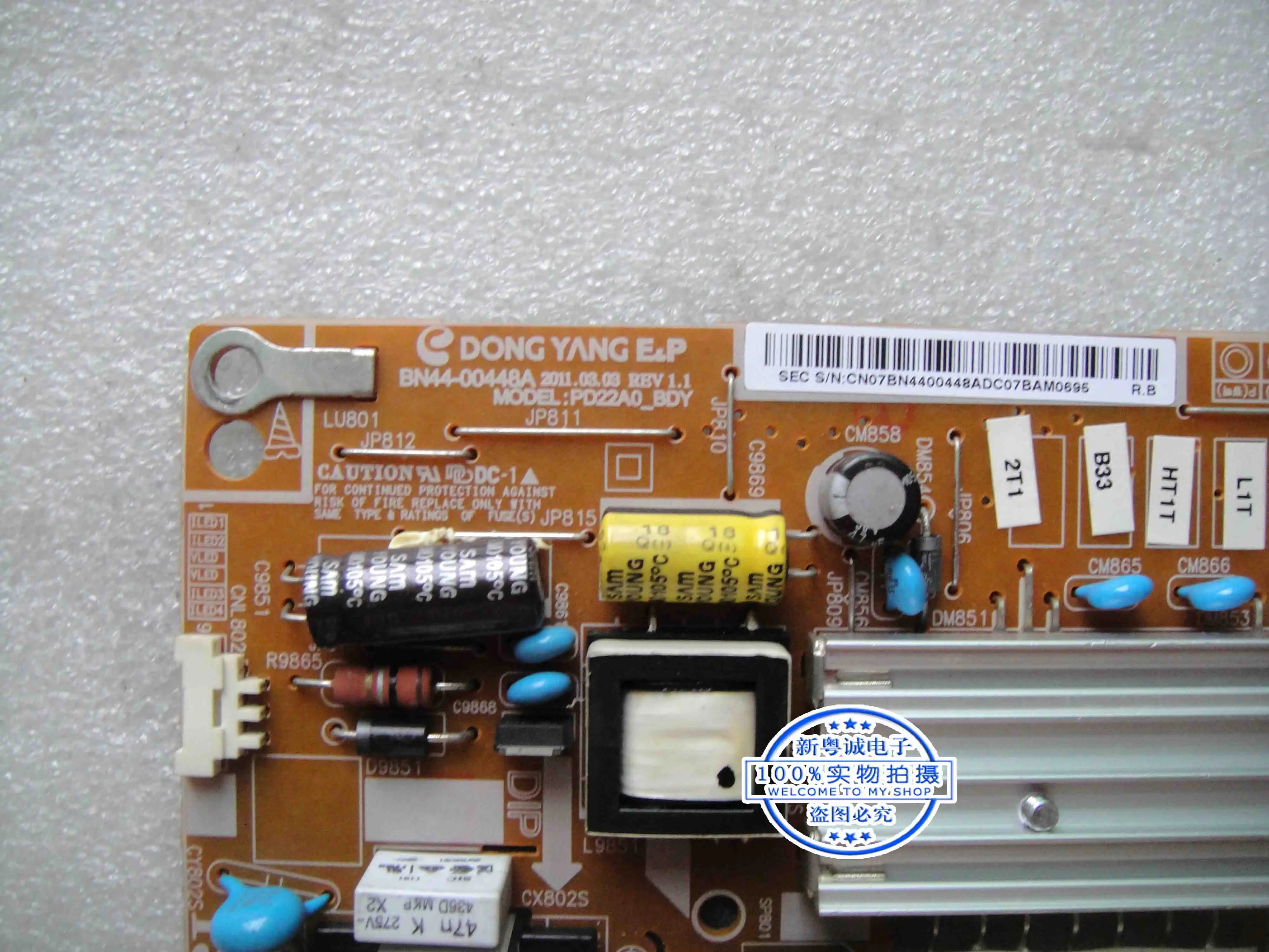 LT24A350AR/XF power board BN44-00448A PD22A0_BDY high pressure board