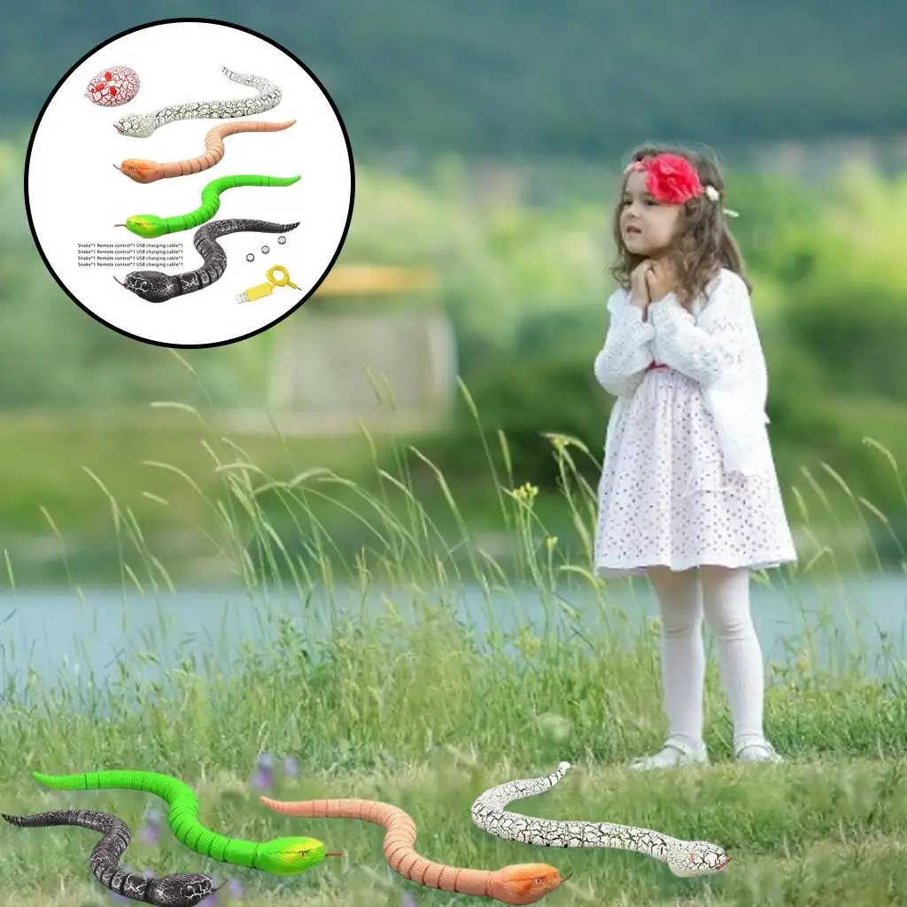 Juguetes para adultos y niños, juego de modelo Animal de serpiente, juguete eléctrico de simulación de Halloween