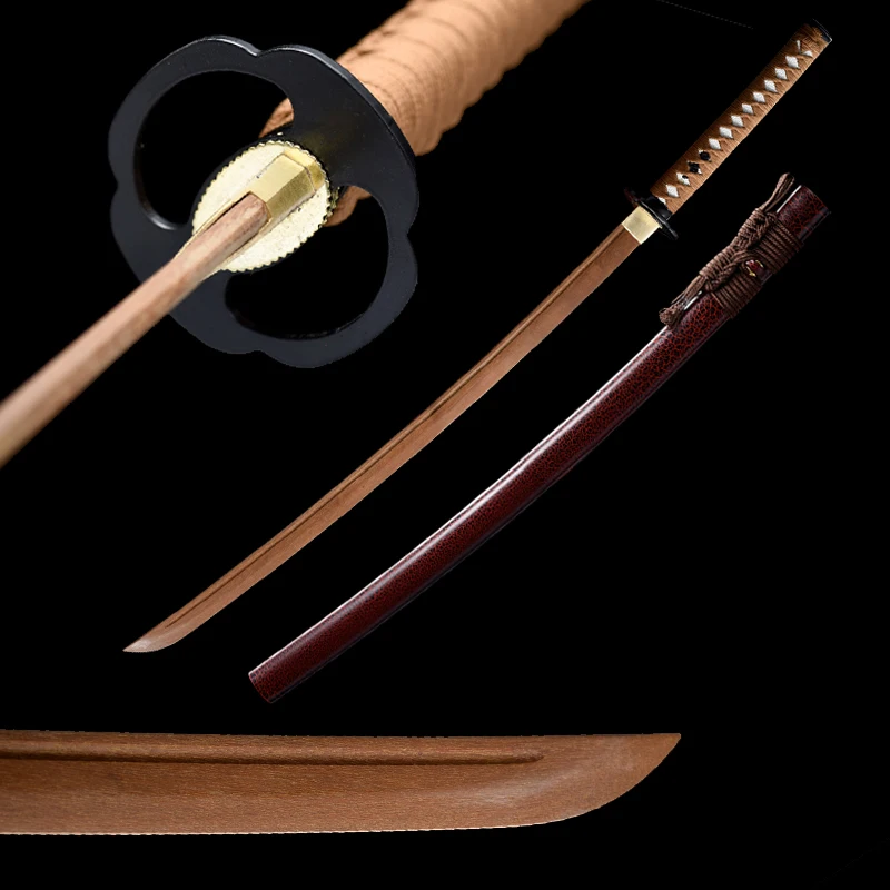 

Chinese Sword Wooden Blade Katana Laito Use Training Swords