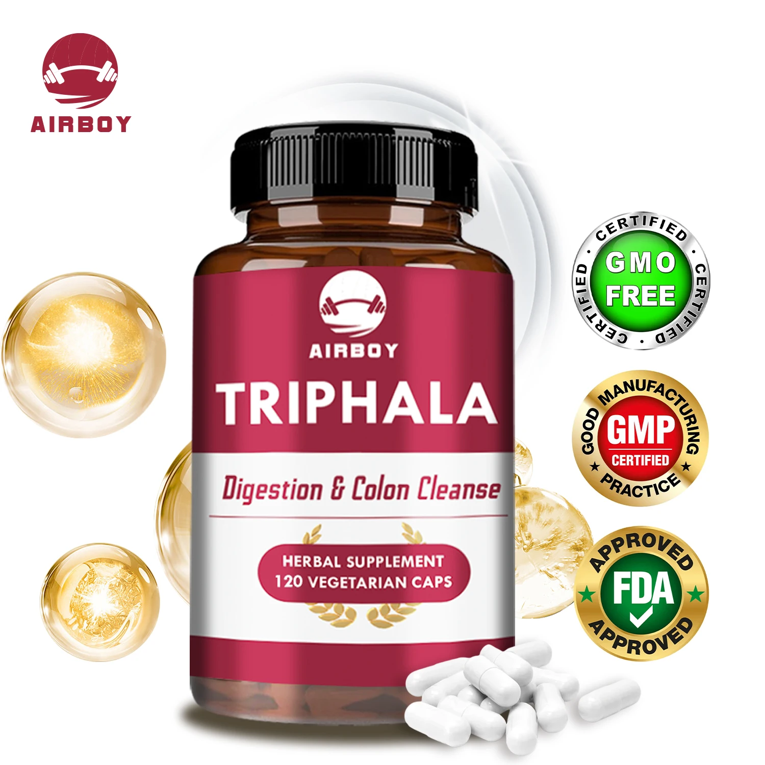 

Triphala - Improves Digestion, Colon Support, Intestinal Health, Constipation Relief