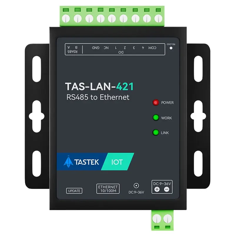 4 controller IO remoto Relè di rete Ethernet Porta seriale RS485 Porta di rete Modulo di uscita switch IO