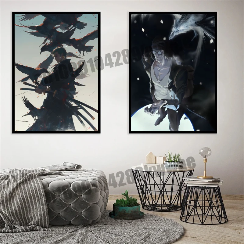 

Japanese Animation Classic One Piece Personal Cool Art Style Pictures Poster Canvas Painting Suitable for Living Room Decoration