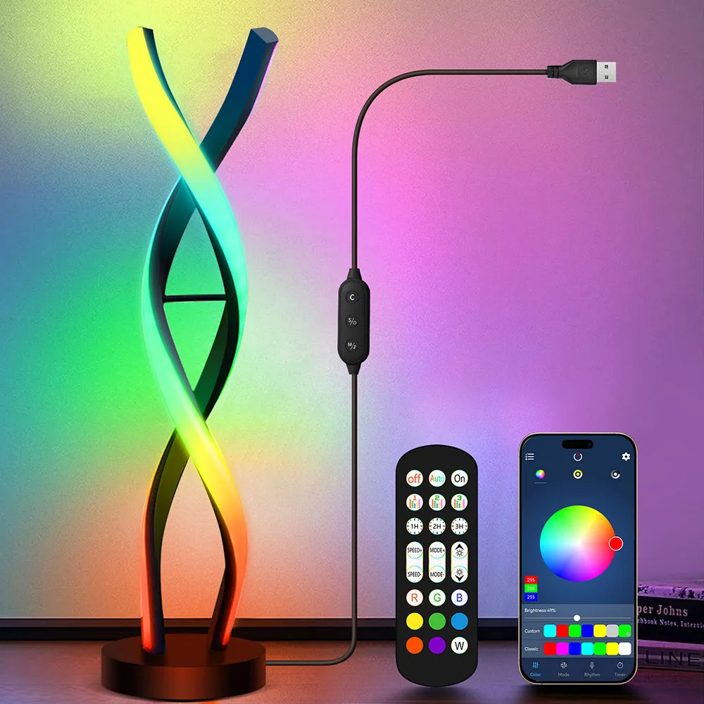 Modern Spiral Rgb T…