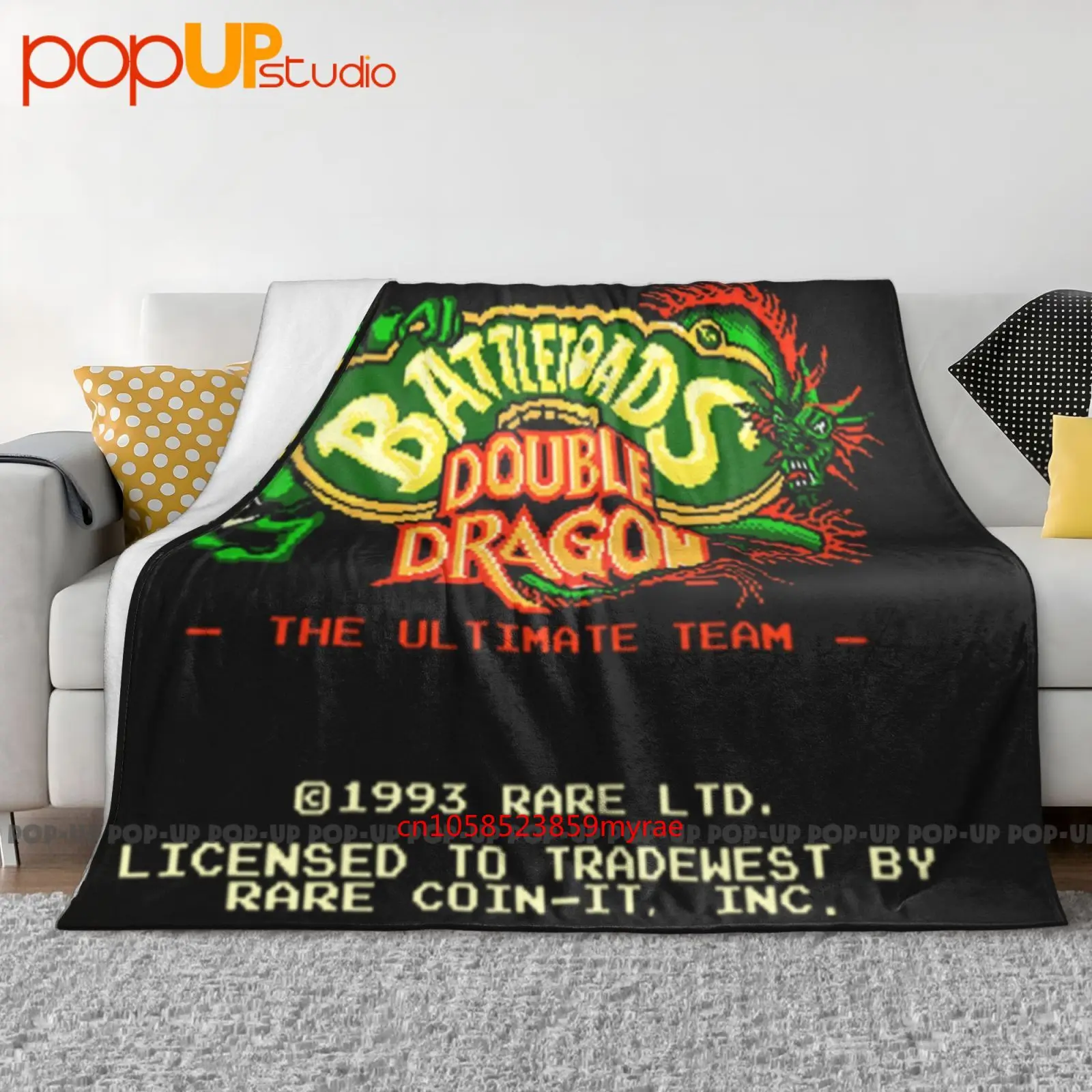 Battletoads Double Dragon Start Screen Manta ultrasuave Edredón Funda de sofá de invierno Fundas de cama