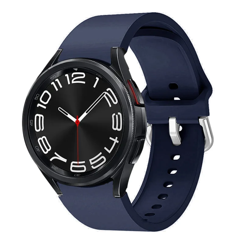 For Samsung Galaxy Watch 6 strap 44mm 40mm 6 classic 47mm 43mm 45mm No Gaps Silicone Bracelet correa Galaxy Watch 4/5 pro Band